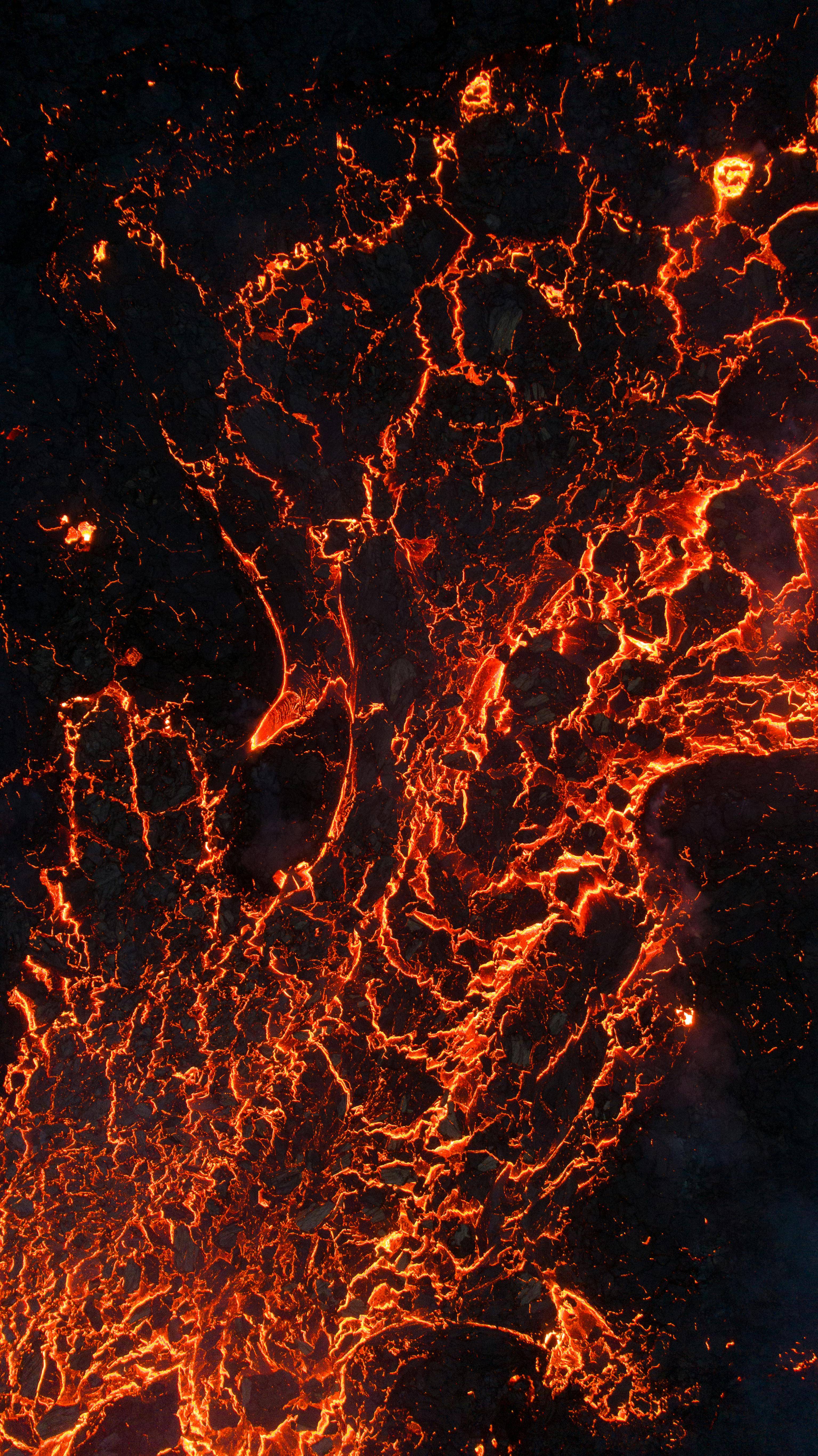 Premium Photo | Lava flow Volcano magma eruption Burning fire and ash Hot  molten flames Wallpaper background