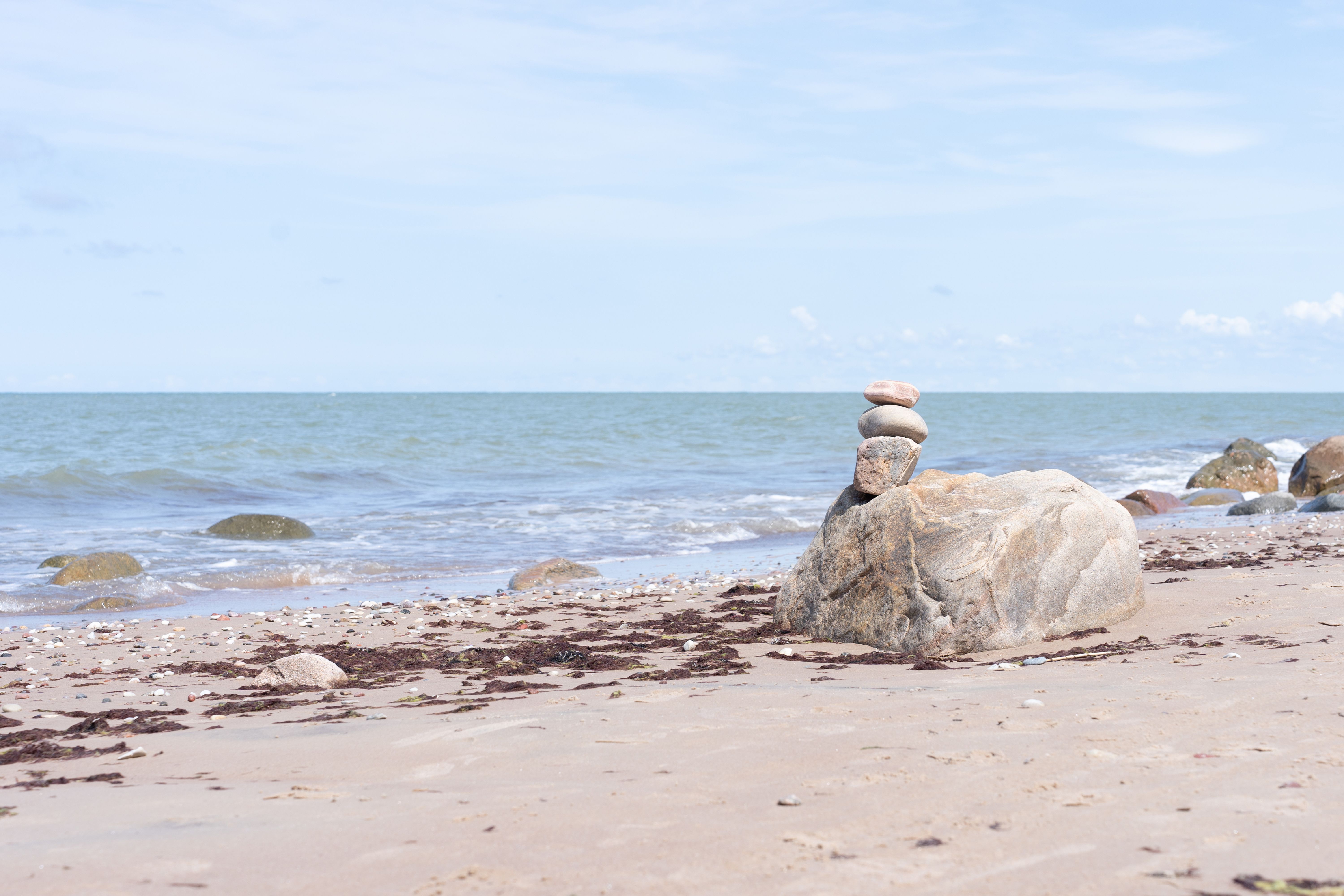 Rocks on Beach on Sea Shore · Free Stock Photo
