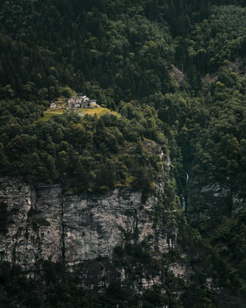 垂直拍摄, 外墙, 山 的 免费素材图片