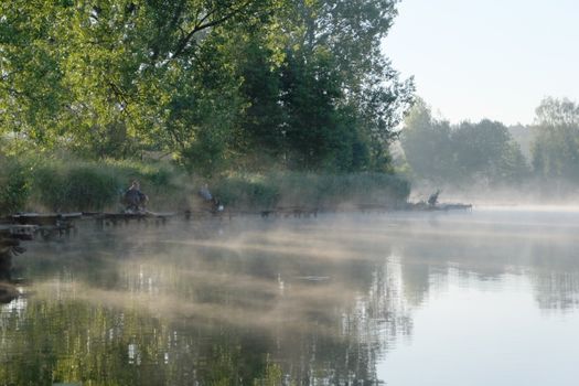 Foggy morning on the river