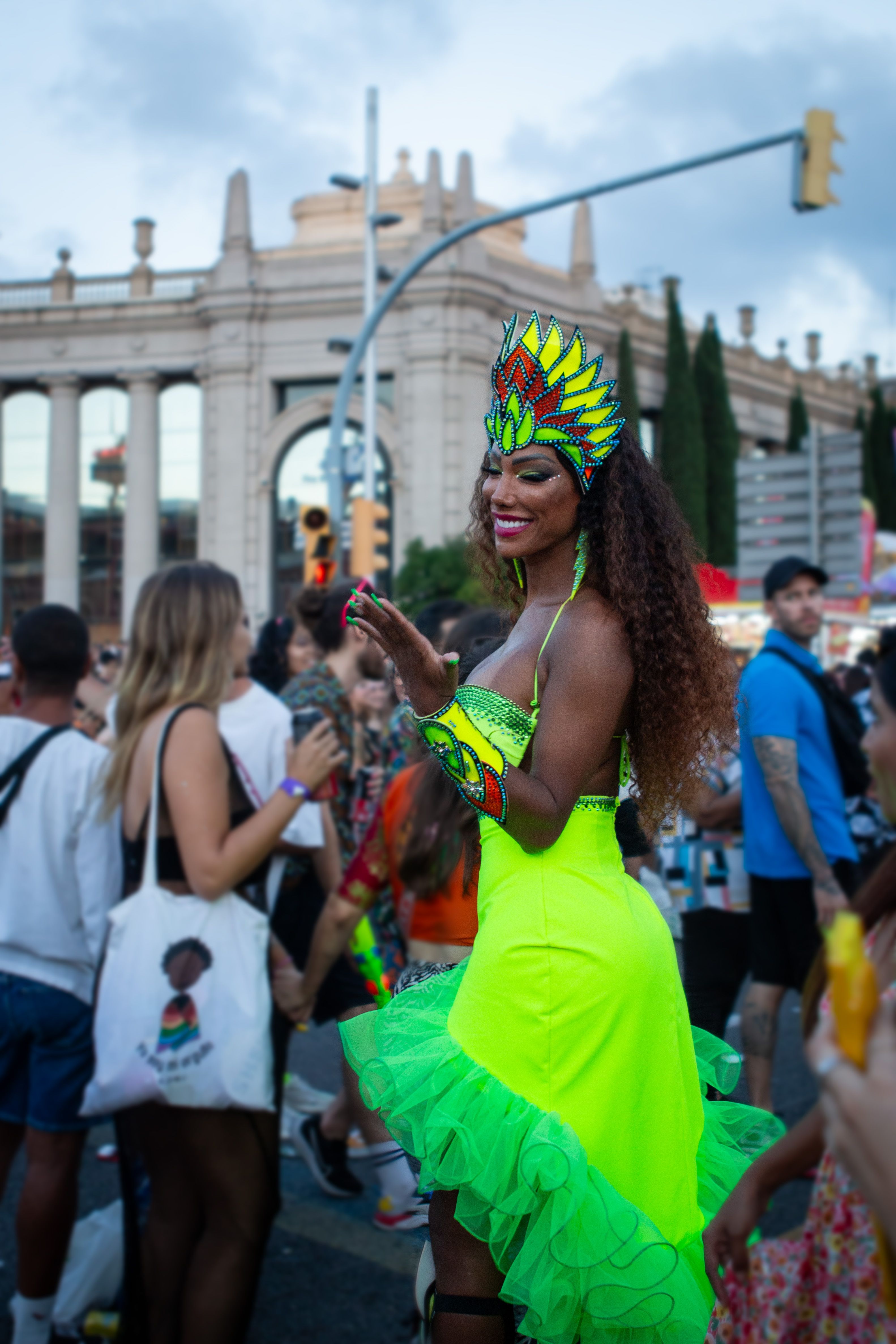 Woman in a Carnival Costume · Free Stock Photo