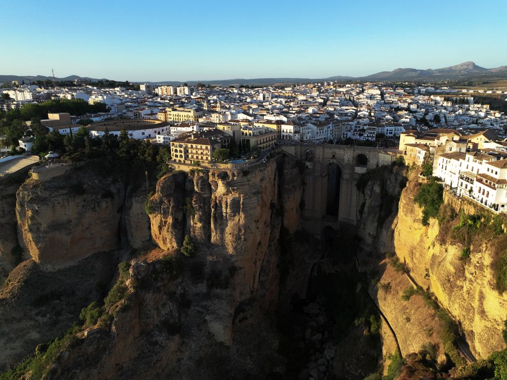 George In Ronda Spain Spanish City of Ronda over El Tajo Gorge from Birds Eye View · Free ...