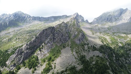 Kostenloses Stock Foto zu berge, drohne erschossen, felsig