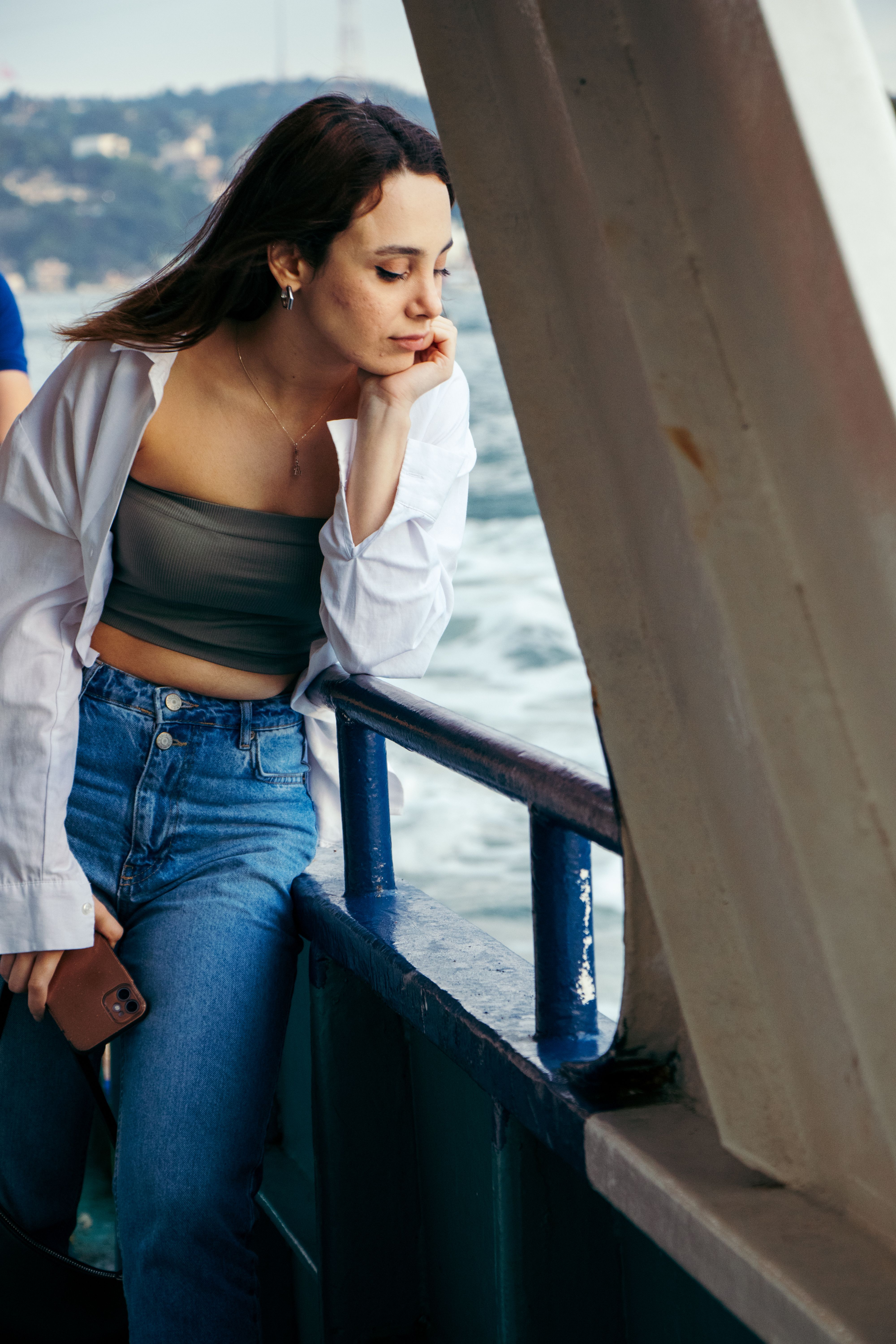 Woman Looking over Railing · Free Stock Photo
