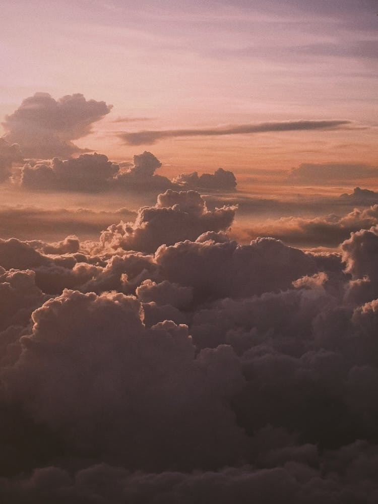 Clouds On Sky At Sunset