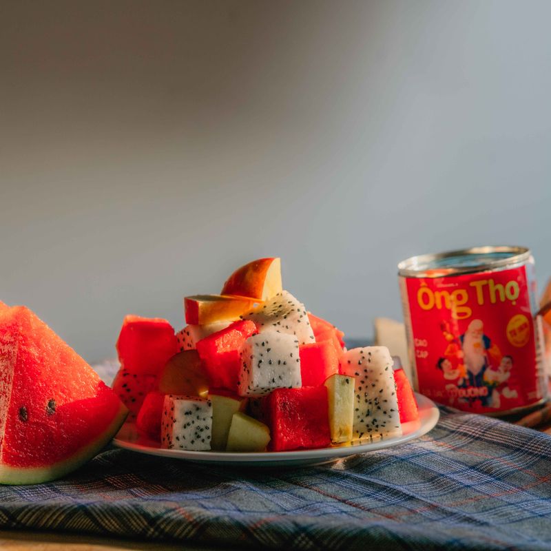 Vietnamese Dragon Fruit Salad with Ginger and Rice Vinegar
