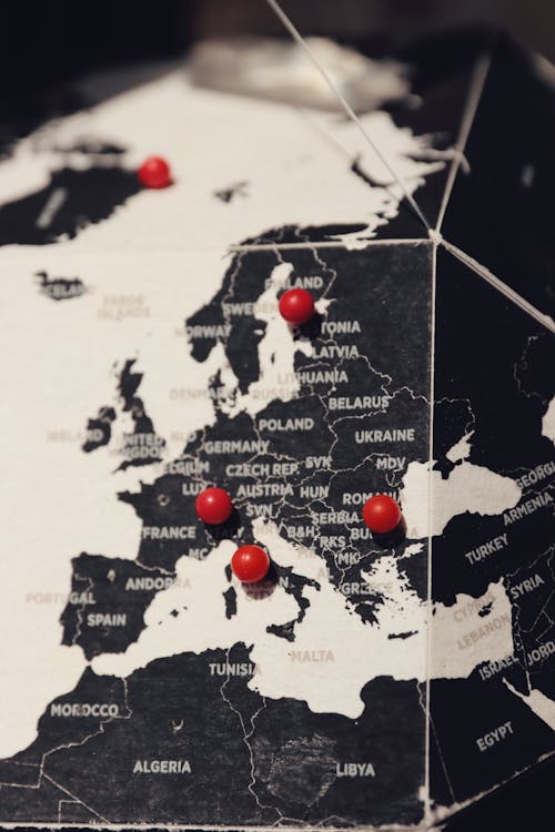 Immagine gratuita di cartina geografica, cartografia, europa