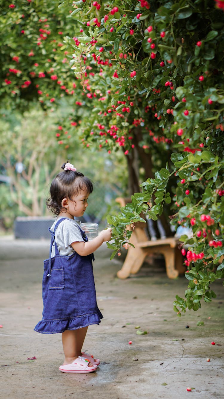 Little Girl In A Garden