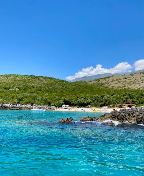 Foto d'estoc gratuïta de Costa, fons de pantalla per al mòbil, mar