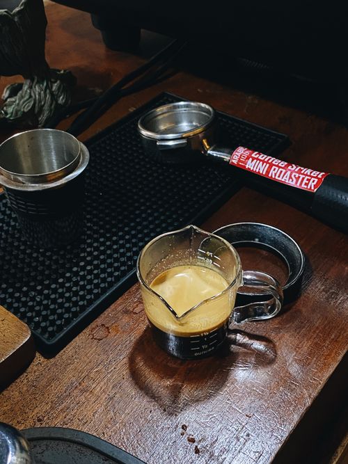 Free espresso  Stock Photo