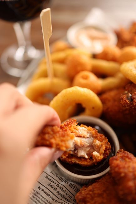 crispy fried chicken close up