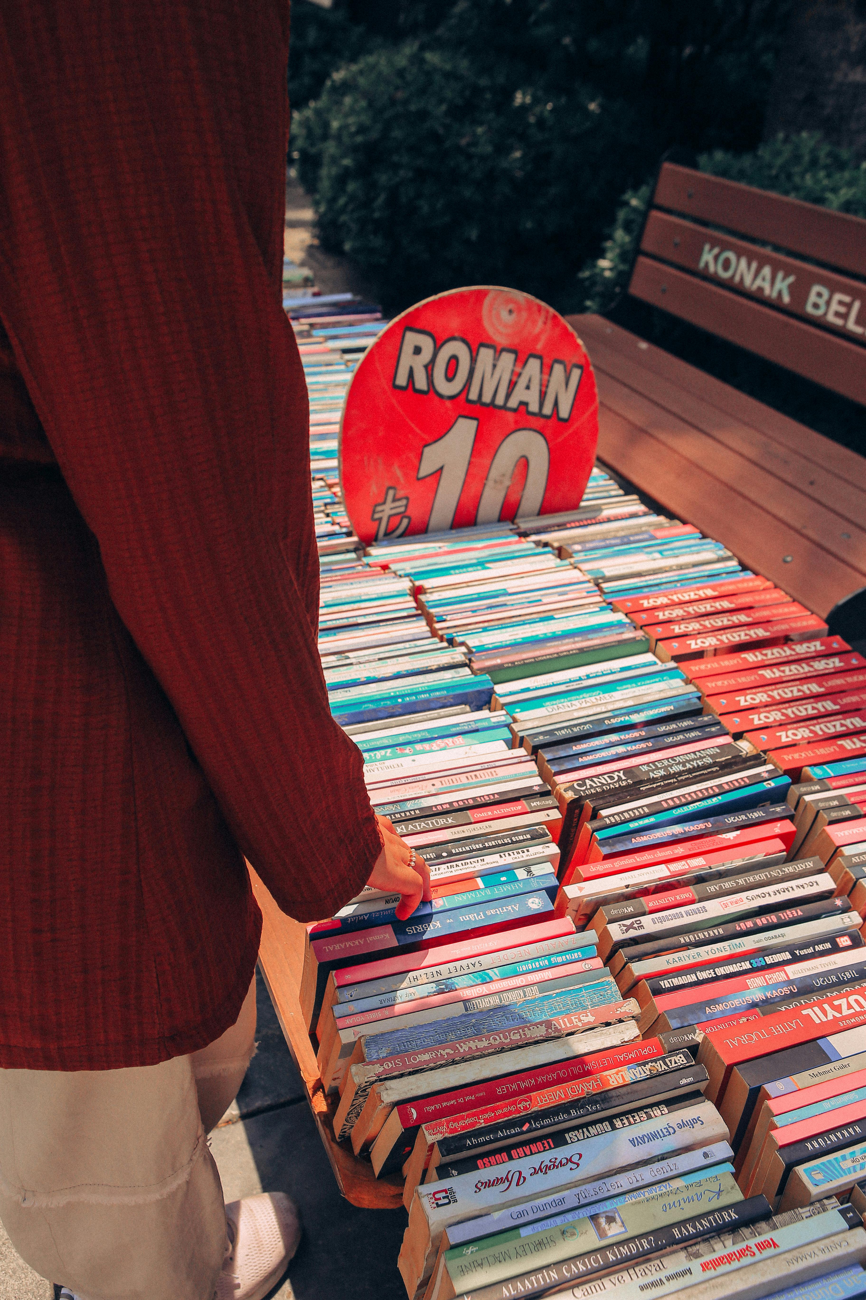 stall with books