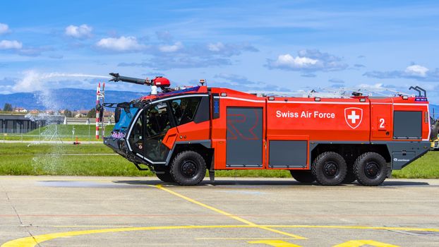 Swiss Air Force Lorry on Airstrip