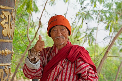 Elderly Man in Traditional Clothing