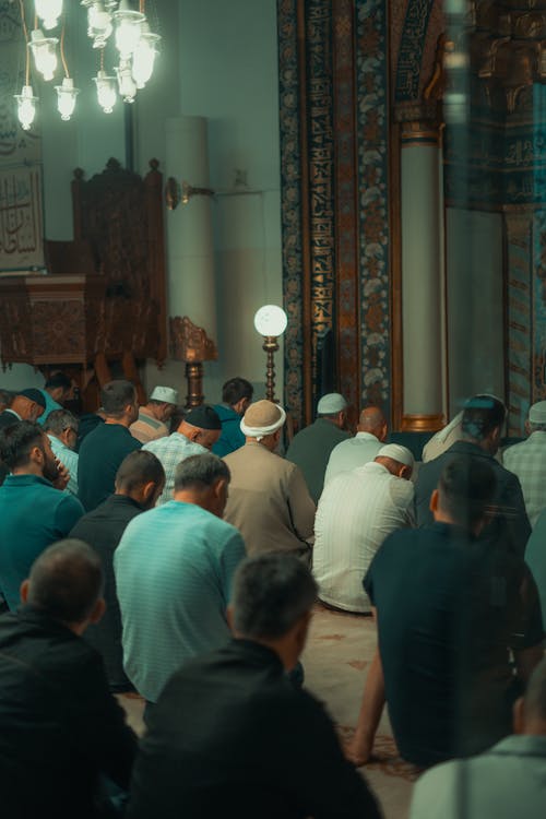 Worshippers in Mosque