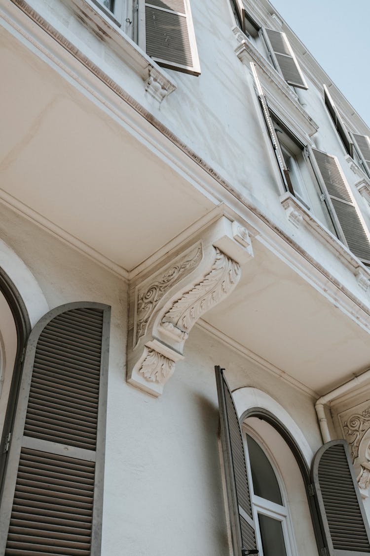 Windows On An Antique Building