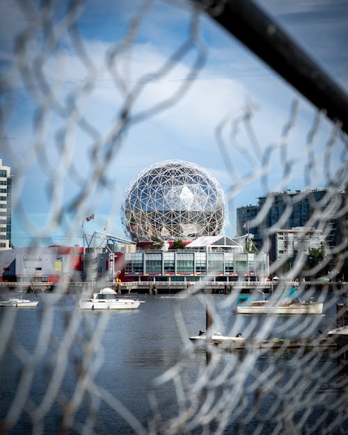 View of the Science World Building in Vancouver, British Columbia, Canada
