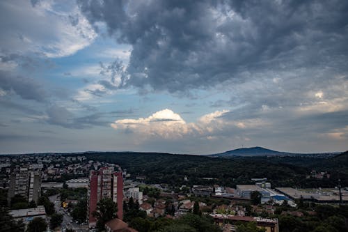 Gratis arkivbilde med ås, boligblokker, flyfotografering