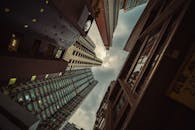 Low Angle Shot of Modern Skyscrapers