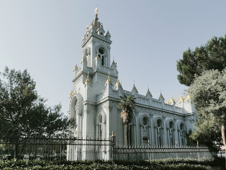 View Of The Historical St. Stephen Church In Fatih, Istanbul, Turkey