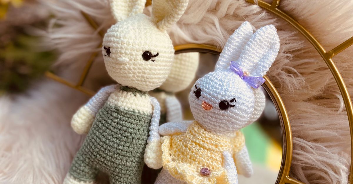 Hooked Rabbit Crochet Hooked Rabbits · Free Stock Photo