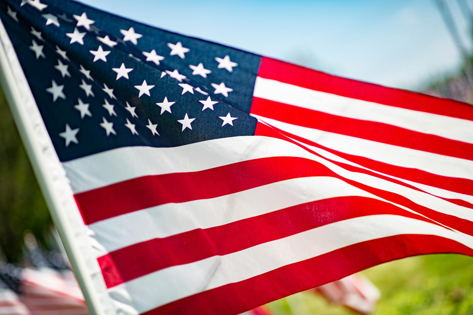 Close-up of the American Flag