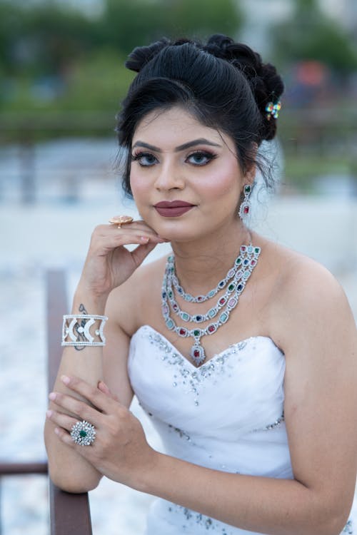 Portrait of Bride by the Stream