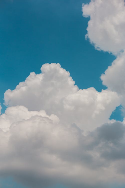 cloudscape, ふわふわ, 垂直ショットの無料の写真素材