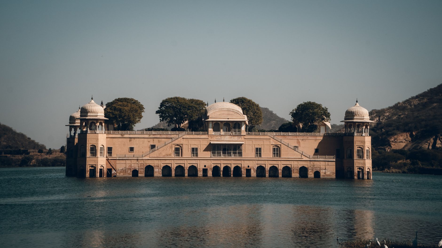 The Jal Mahal water palace