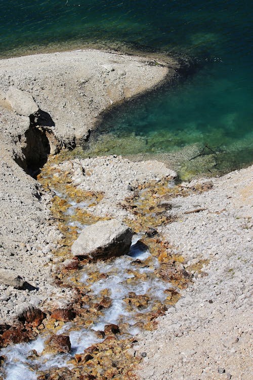 Stream Flowing into Sea