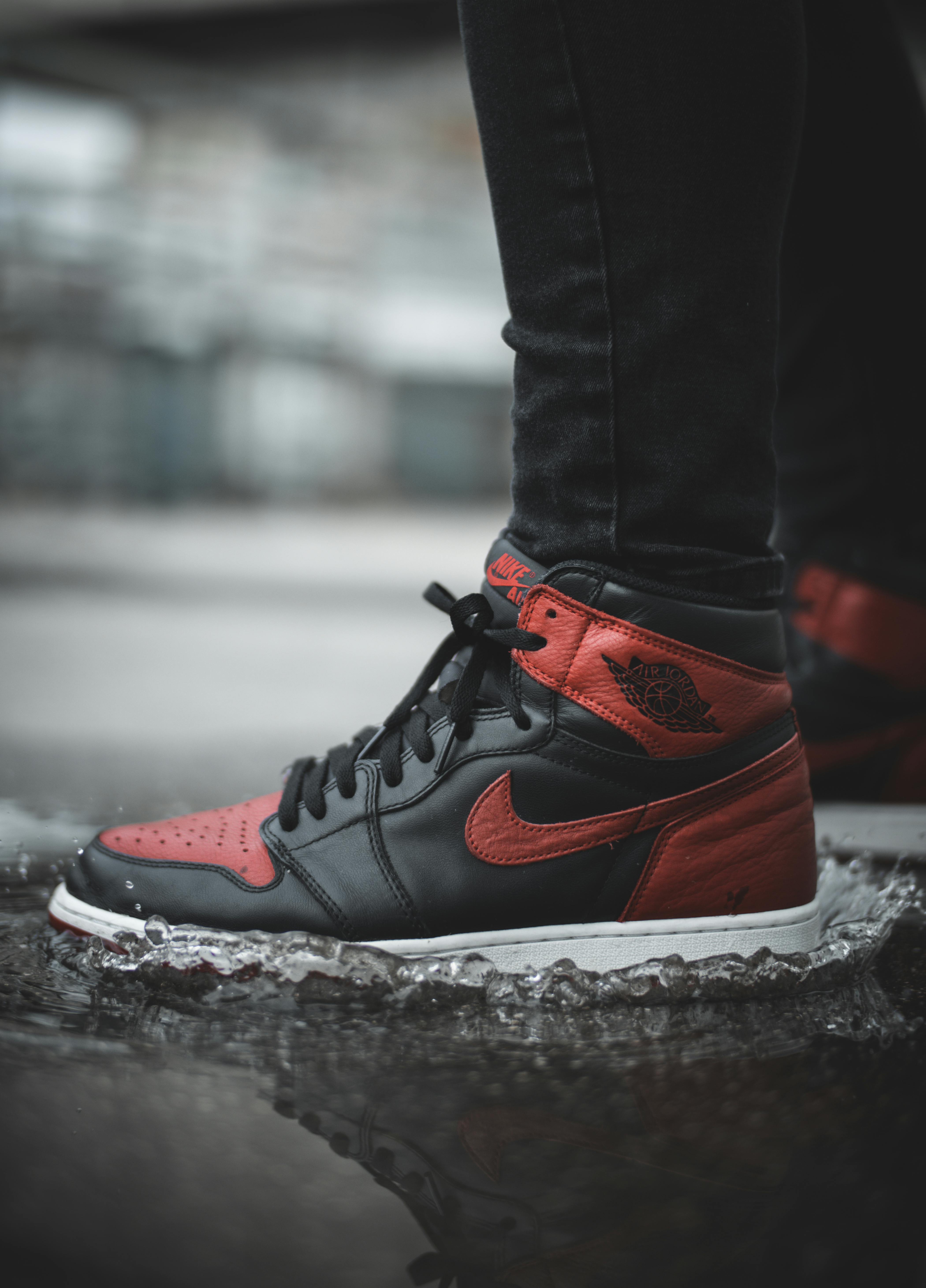 red black and gold nikes