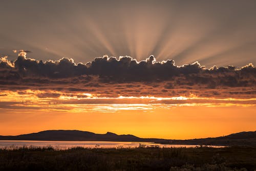 Kostenloses Stock Foto zu dramatisch, goldene stunde, hintergrund