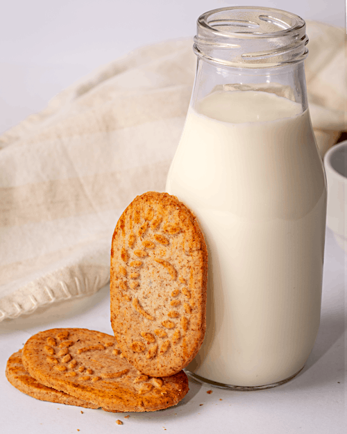 Bottle of Milk and Cookies