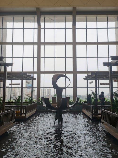 Fountain in a Modern Building 