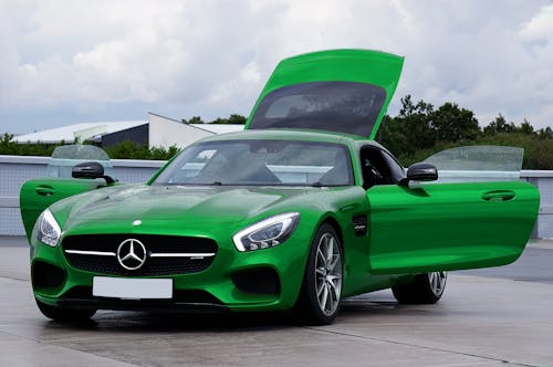 Green Sports Car 
