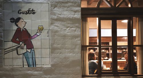Free Outside of a Coffee shop in Mendoza Stock Photo