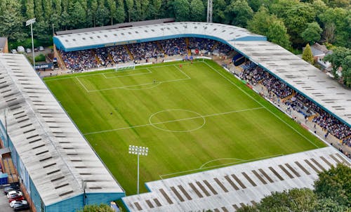 Football Stadium Seen From Above 