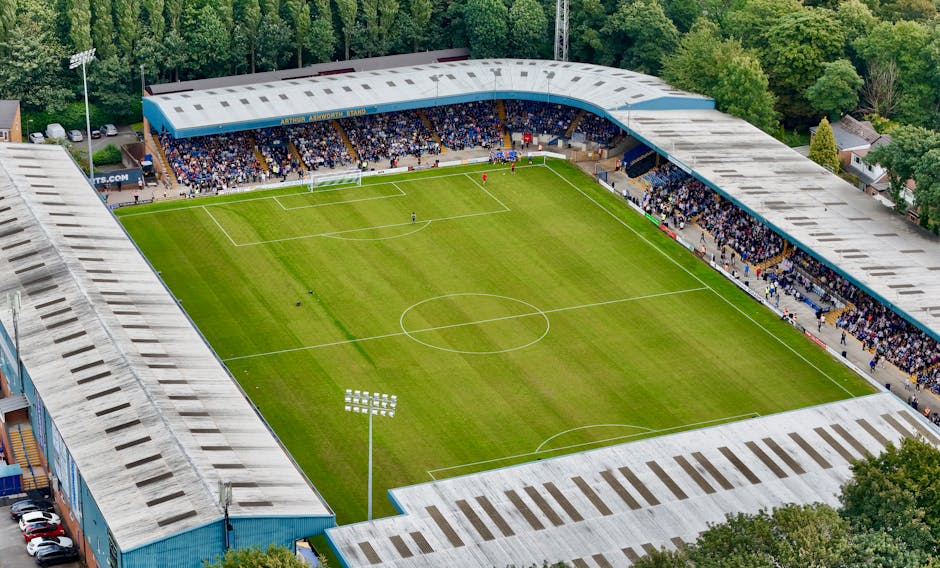 Football Stadium Seen From Above