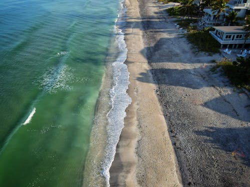 Ilmainen kuvapankkikuva tunnisteilla droonikuva, hiekka, hiekkaranta