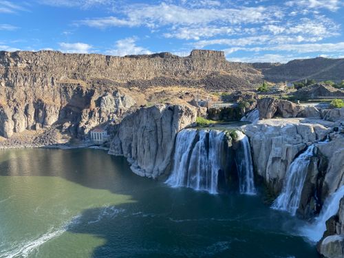 Free A stunning view of Shoshone Falls, also known as the 'Niagara of the West', located in Twin Falls, Idaho. Stock Photo