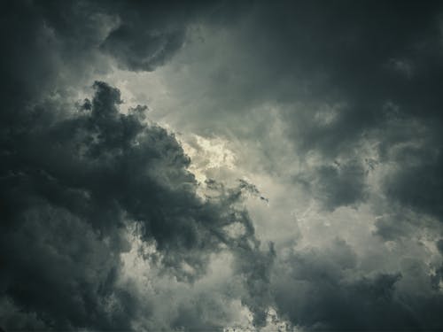Dark Dramatic Sky with Clouds