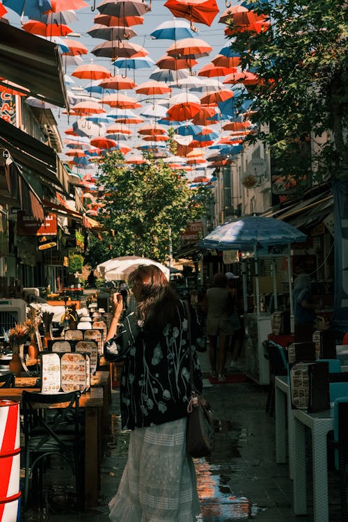 人群, 垂直拍摄, 城市街道 的 免费素材图片