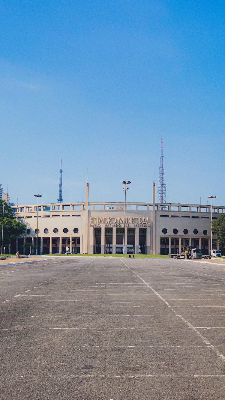 Parking Lot Near Estadio Do Pacaembu In Sao Paulo