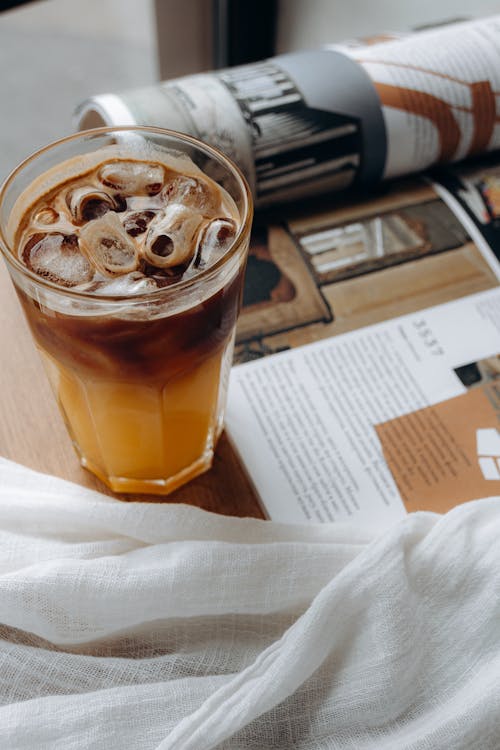 Coffee with Ice near Book