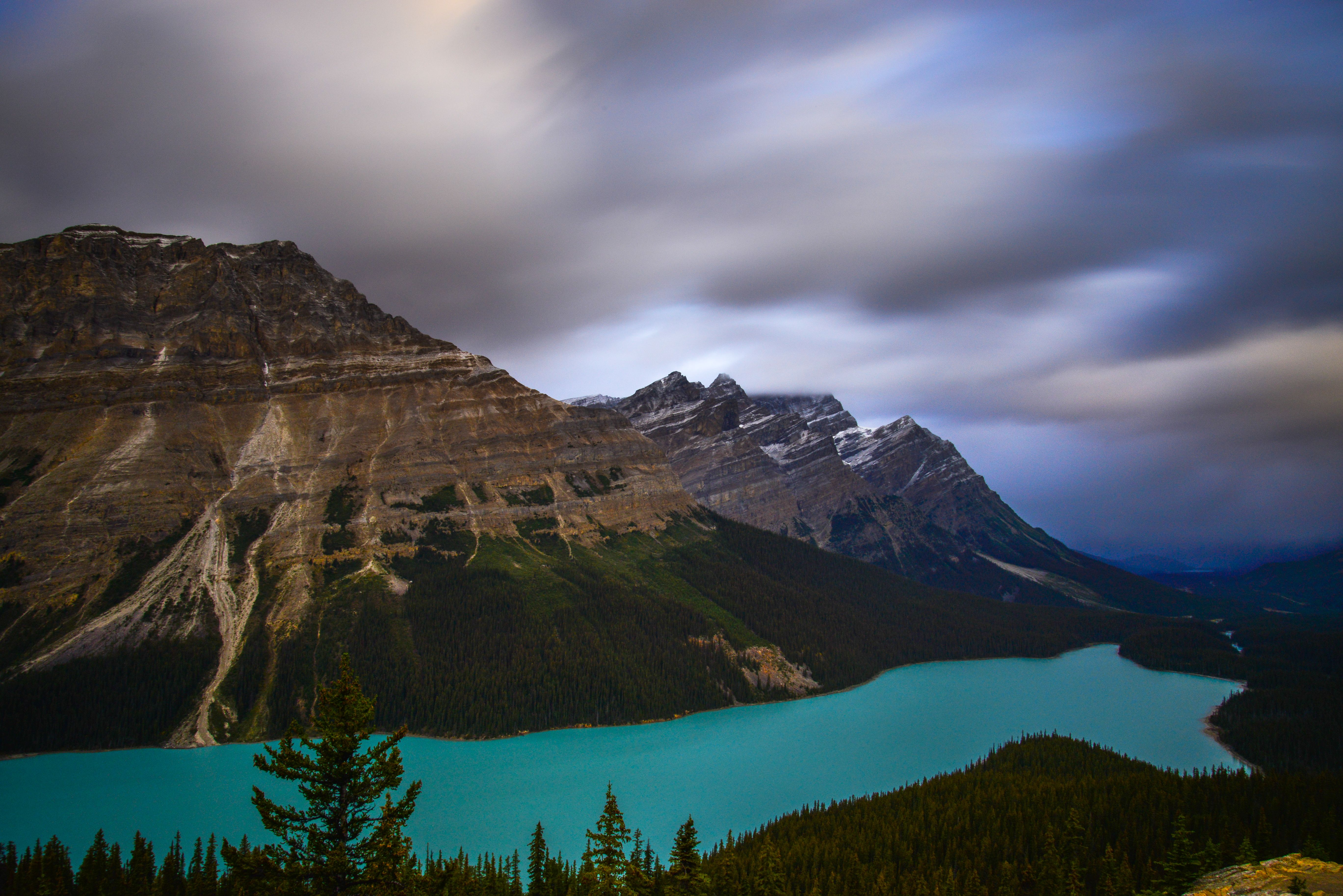 Peyto Lake turquoise overlook