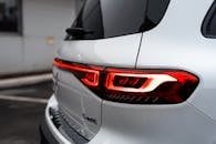 Close-up of the Back of a White Mercedes-Benz EQB