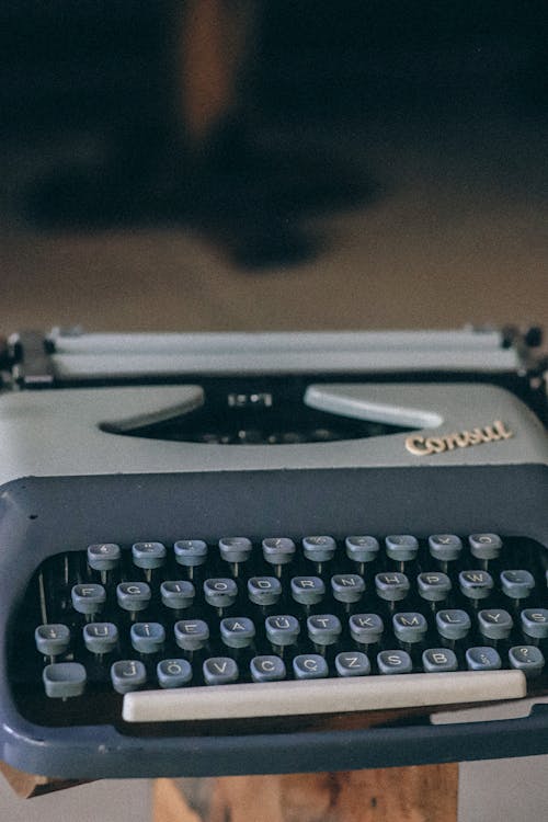 Retro Gray Typewriter