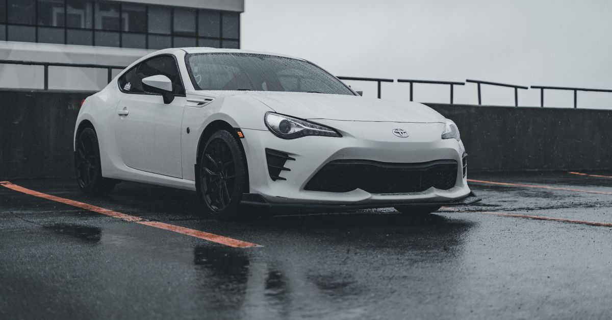 White Toyota FT 86 on Parking Lot · Free Stock Photo