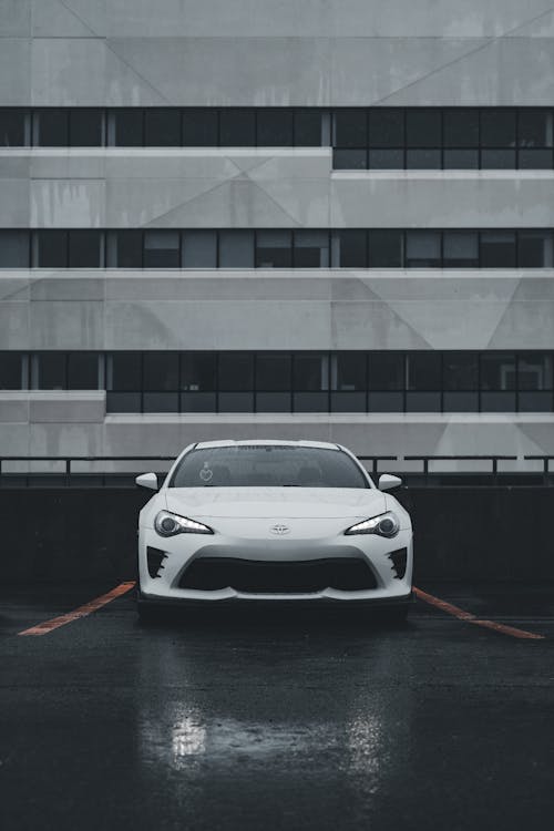 Sports Car Standing in the Rain