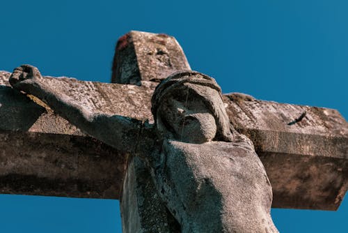 Close up of Statue of Crucified Jesus